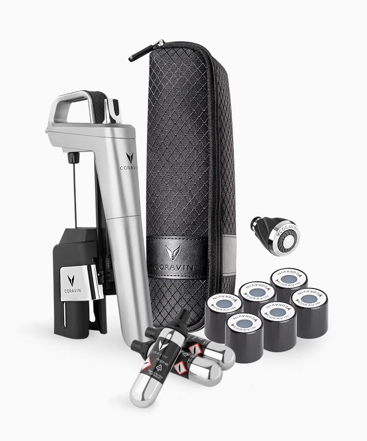 Ensemble Coravin Timeless Six+ et ses accessoires